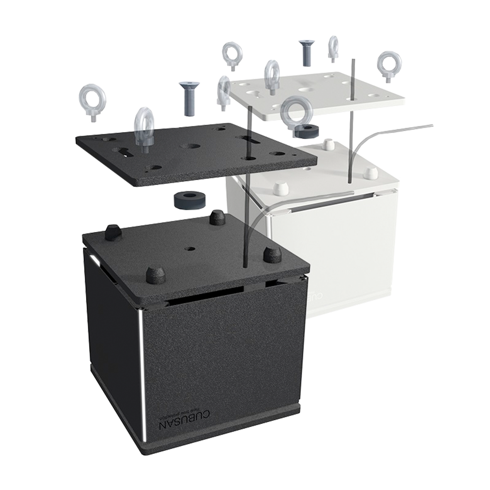 Wand- oder Deckenhalterung (weiss)